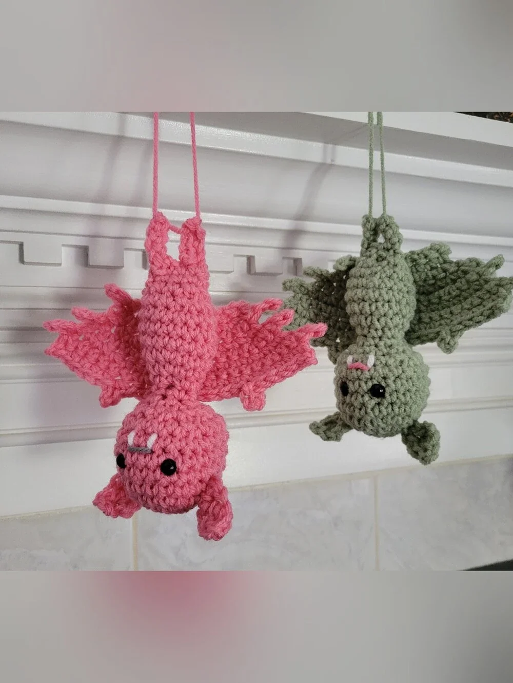 Halloween Brown Bat Dangler Spooky Sweet Fun Decoration Ornament Car House Fall